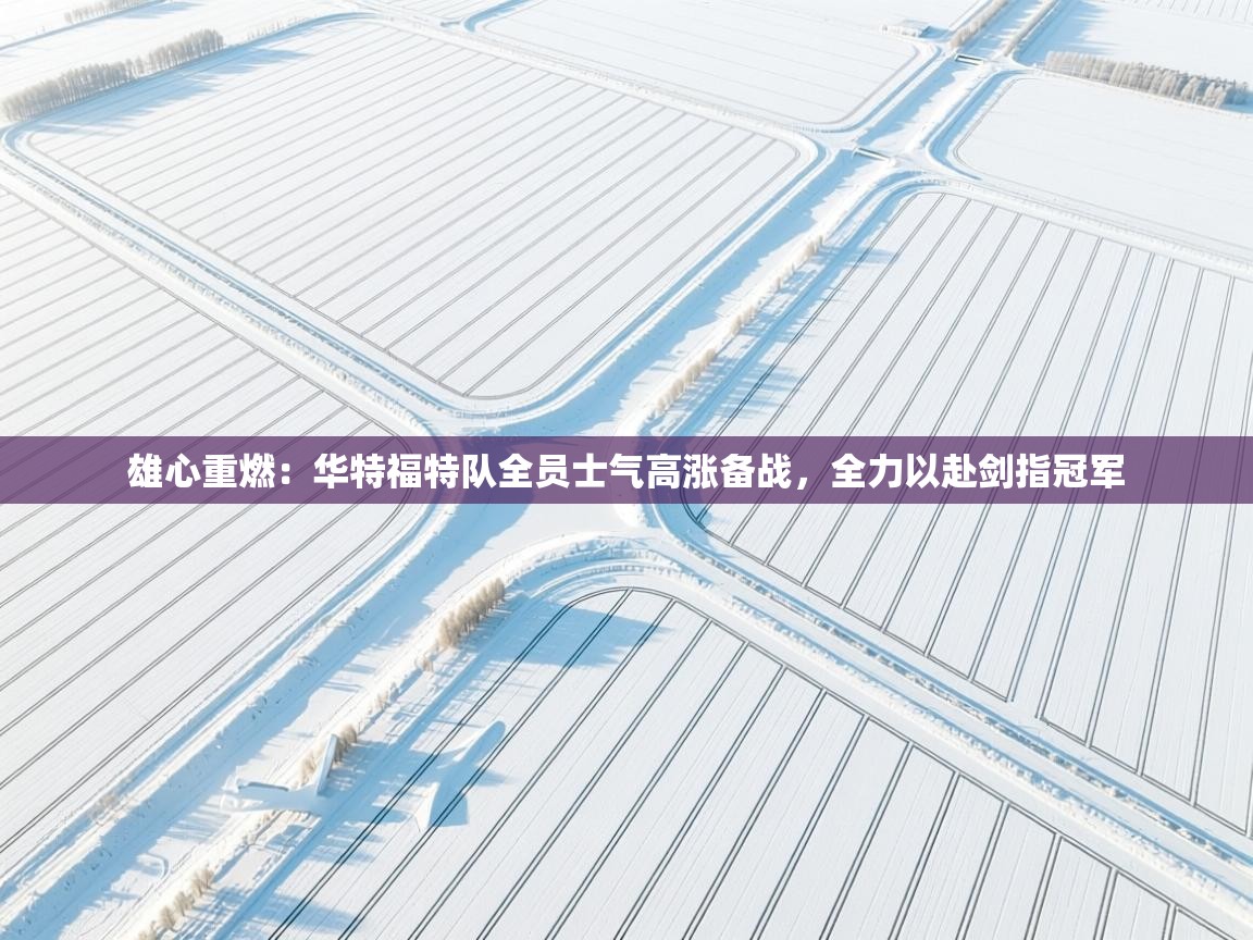 雄心重燃：华特福特队全员士气高涨备战，全力以赴剑指冠军  第1张