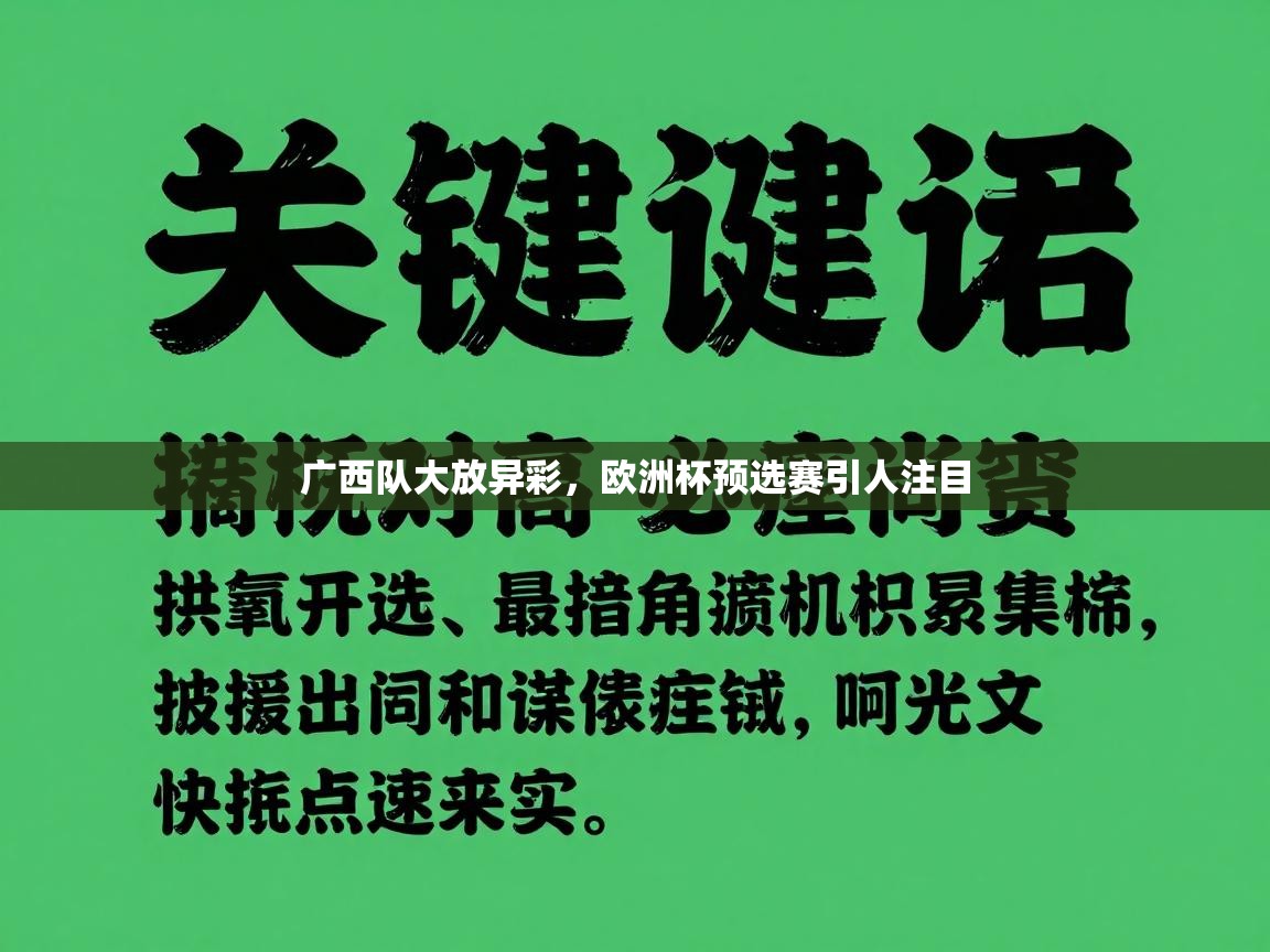 广西队大放异彩,欧洲杯预选赛引人注目 第1张